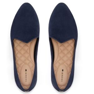 Birdies Navy Suede Heron Flats